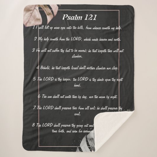Psalm 121 sherpadecke (Vorderseite)