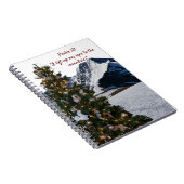 Psalm 121 Weihnachtsbaumgebirge Notebook Notizblock (Rechte Seite)
