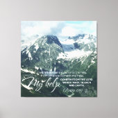 Psalm 121 werde ich meine Augen zu den Hügeln hoch Leinwanddruck (Vorderseite)