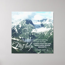 Psalm 121 werde ich meine Augen zu den Hügeln hoch Leinwanddruck