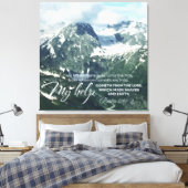 Psalm 121 werde ich meine Augen zu den Hügeln hoch Leinwanddruck (Insitu (Schlafzimmer))