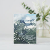 Psalm 121 werde ich meine Augen zu den Hügeln hoch Postkarte (Stehend Vorderseite)