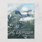 Psalm 121 werde ich meine Augen zu den Hügeln hoch Postkarte (Vorderseite)