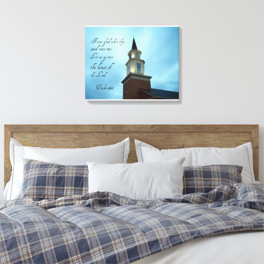Psalm 122:1 leinwanddruck (Insitu (Schlafzimmer))
