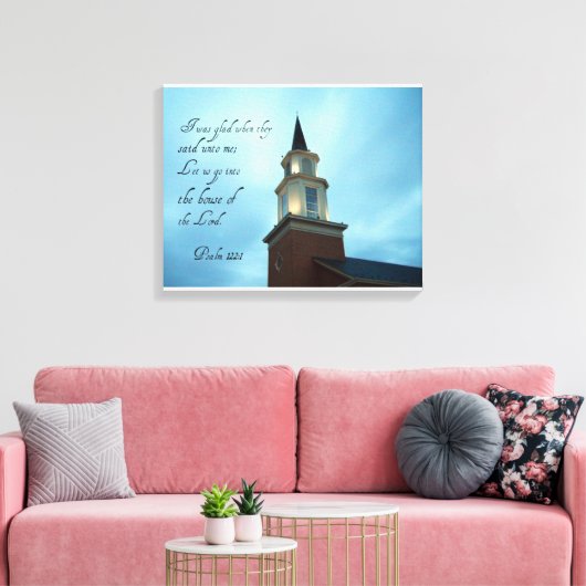 Psalm 122:1 leinwanddruck (Insitu (Wohnzimmer))