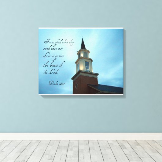 Psalm 122:1 leinwanddruck (Insitu (Holzboden))