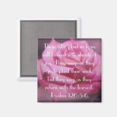 Psalm 126:5-6 Bibelverse-Rose-Magnet Magnet (Vorderseite/Rückseite)