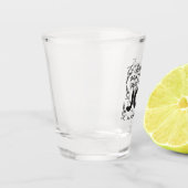 Psalm 126:5 Schrift-Typografie – Ernte in Freude Schnapsglas (Links)