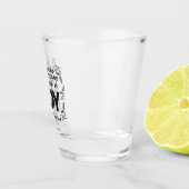 Psalm 126:5 Schrift-Typografie – Ernte in Freude Schnapsglas (Rechts)