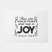 Psalm 126:5 Scripture Typography – Reap in Joy Fußmatte (Vorderseite)