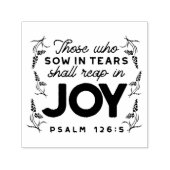 Psalm 126:5 Scripture Typography – Reap in Joy Permastempel (Design)