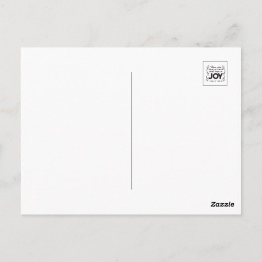 Psalm 126:5 Scripture Typography – Reap in Joy Postkarte (Rückseite)