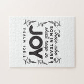 Psalm 126:5 Scripture Typography – Reap in Joy Puzzle (Horizontal)