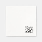 Psalm 126:5 Scripture Typography – Reap in Joy Serviette (Vorderseite)