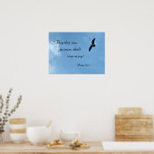 Psalm 126:5 Wer in Tränen sät, wird ernten... Poster (Küche)