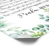 Psalm 127:3-5, Kinder sind ein Erbe, Eukalyptus Fotodruck (Ecke)