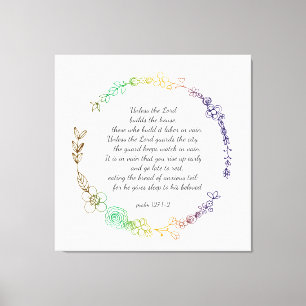 Psalm 127 Leinwand