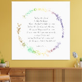 Psalm 127 Leinwand (Insitu (Wohnzimmer))