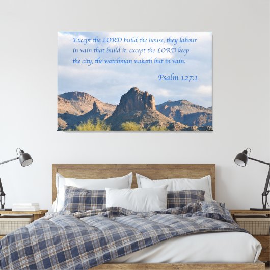 Psalm 127 leinwanddruck (Insitu (Schlafzimmer))