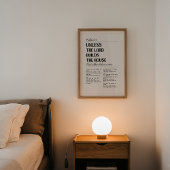 Psalm 127 Minimalistische Christliche Printwerbung Poster