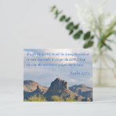 Psalm 127 postkarte (Stehend Vorderseite)