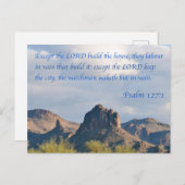 Psalm 127 postkarte (Vorne/Hinten)