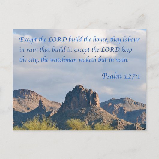 Psalm 127 postkarte (Vorderseite)
