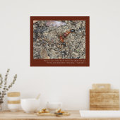 Psalm 128: 1, 2 Schriftsatz Poster (Küche)