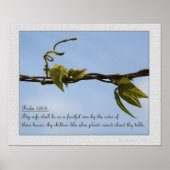 Psalm 128:3 poster (Vorne)