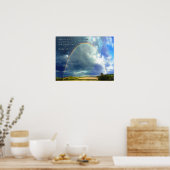 Psalm 128:5 Regenbogen Poster (Küche)