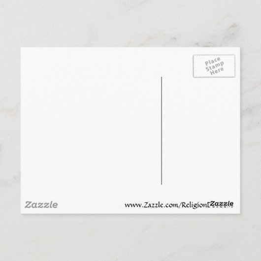 Psalm 128:5 Regenbogen Postkarte (Rückseite)