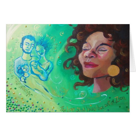 Psalm 128 Notecard (Vorderseite (Horizontal))