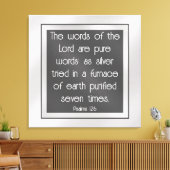 Psalm 12:6 leinwanddruck (Insitu (Wohnzimmer))