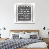 Psalm 12:6 leinwanddruck (Insitu (Schlafzimmer))