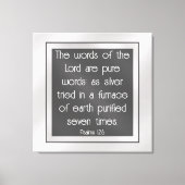 Psalm 12:6 leinwanddruck (Vorderseite)