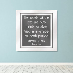 Psalm 12:6 leinwanddruck