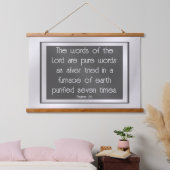 Psalm 12:6 wandteppich mit holzrahmen (Schlafzimmer)