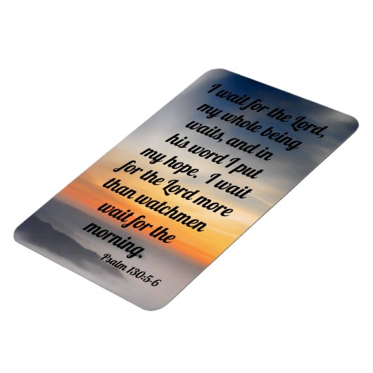 Psalm 130:5-6 magnet (Linke Seite)