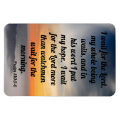 Psalm 130:5-6 magnet (Horizontal)