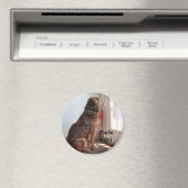 Psalm 130:5 Dog Window Magnet (In Situ (Geschirrspüler))