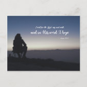 Psalm 130:5 - Ich warte auf den Herrn Postkarte (Vorderseite)