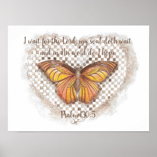 Psalm 130:5 poster (Vorne)