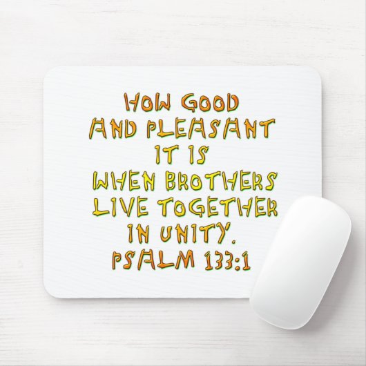 Psalm 133:1 mousepad (Mit Mouse)