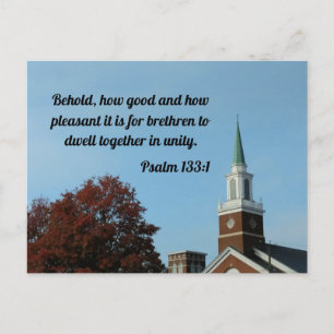 Psalm 133:1 Siehe, wie gut und wie angenehm Postkarte