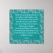 Psalm 133 leinwanddruck (Vorderseite)