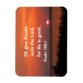 Psalm 136:1 Oh, danke dem Herrn Magnet (Vertikal)