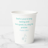 Psalm 136:1 Papiertasse Pappbecher (Rückseite)