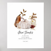 Psalm 136:1 Schriftposter – Danket  Poster (Vorne)