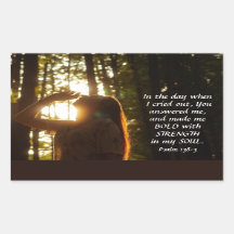 Psalm 138:3 DU antwortest mir und hast mich BOLD g