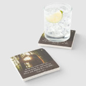 Psalm 138:3 DU antwortest mir und hast mich BOLD g Steinuntersetzer (Seitenansicht)